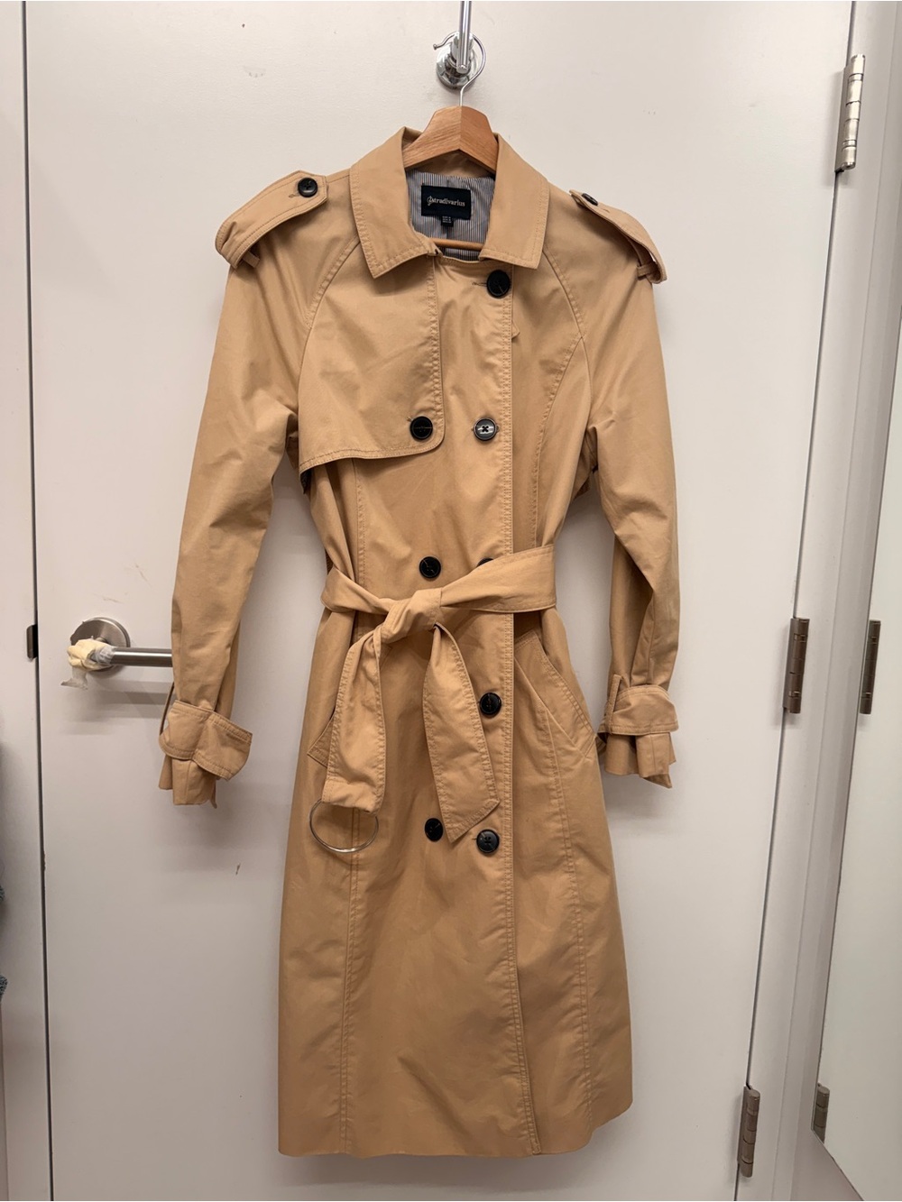 Goodfellow & Co Beige/Tan Double-Breasted Trench Coat